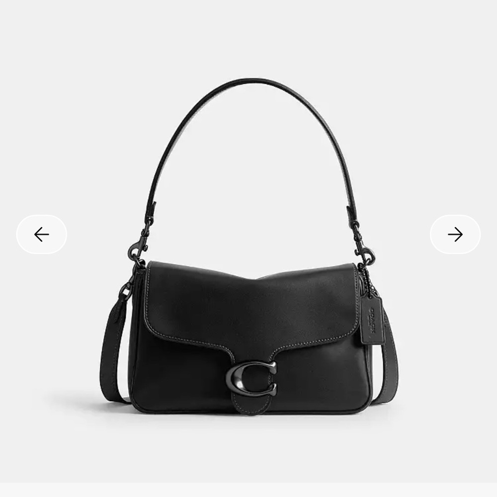 Coach Black Leather Shoulder Bag